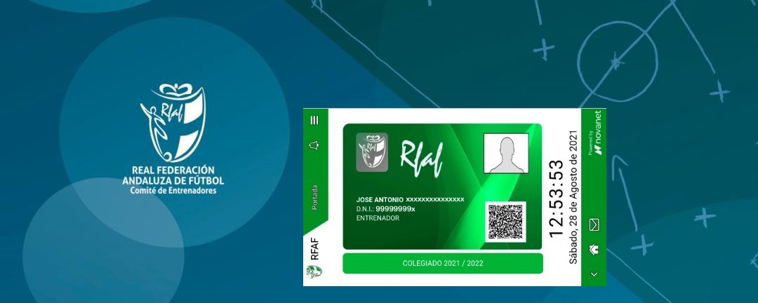 cruzar Céntrico expedido RFAF-Nuevo carnet identidad digital del Comité de Entrenadores de la RFAF